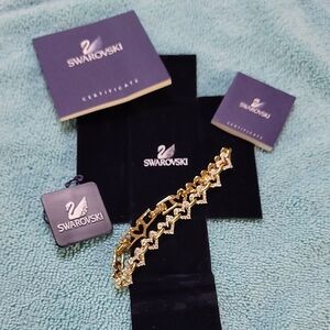 Swarovski Gold Crystal-Embellished Bracelet